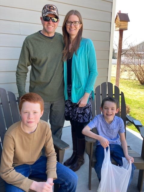 Scott and his family